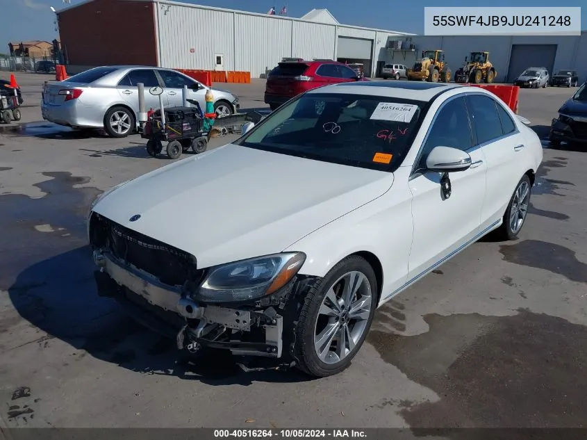 2018 Mercedes-Benz C 300 VIN: 55SWF4JB9JU241248 Lot: 40516264