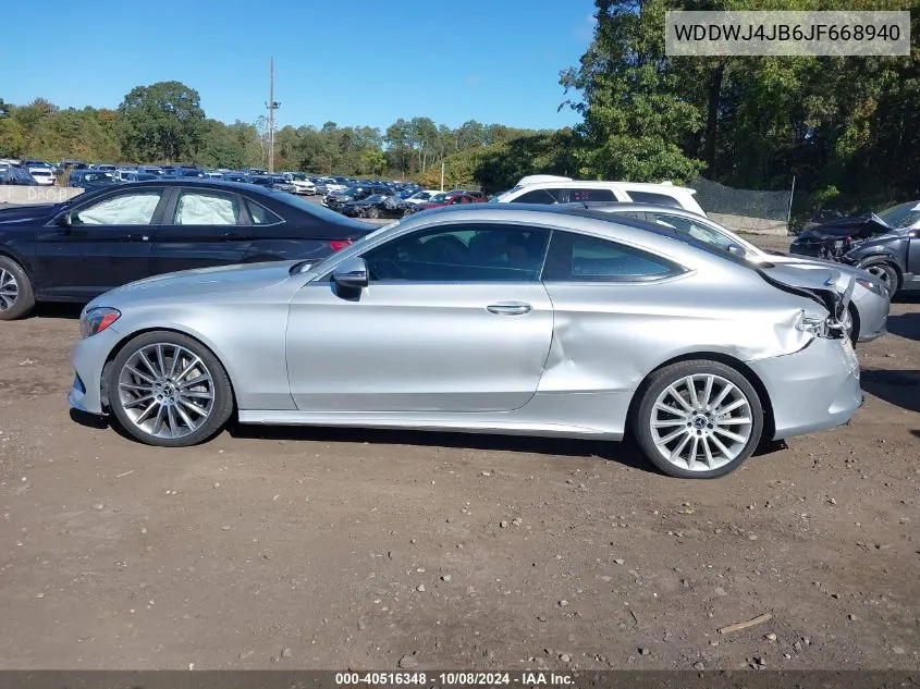 2018 Mercedes-Benz C 300 VIN: WDDWJ4JB6JF668940 Lot: 40516348