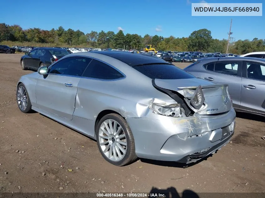 2018 Mercedes-Benz C 300 VIN: WDDWJ4JB6JF668940 Lot: 40516348