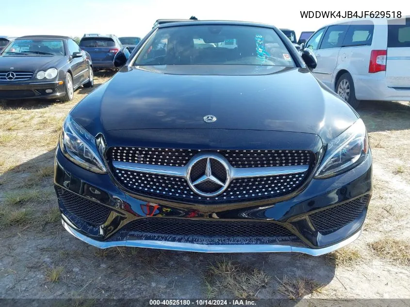 2018 Mercedes-Benz C 300 VIN: WDDWK4JB4JF629518 Lot: 40525180