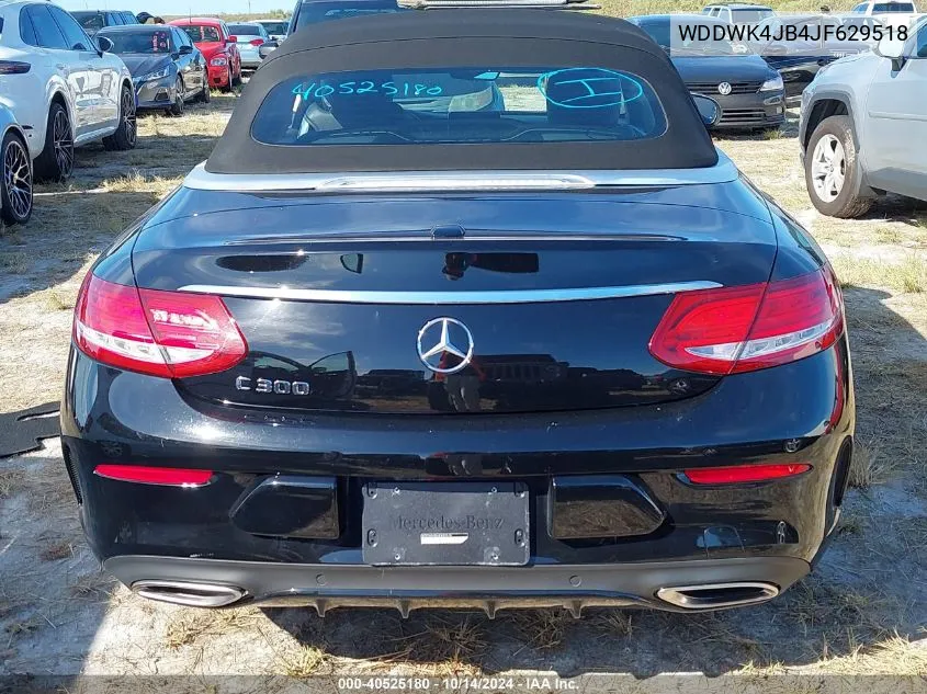 2018 Mercedes-Benz C 300 VIN: WDDWK4JB4JF629518 Lot: 40525180