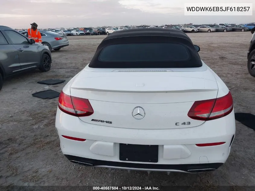 2018 Mercedes-Benz Amg C 43 4Matic VIN: WDDWK6EB5JF618257 Lot: 40557504