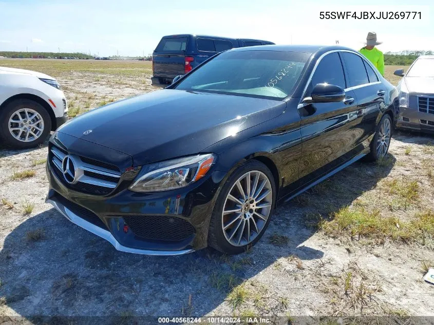 2018 Mercedes-Benz C 300 VIN: 55SWF4JBXJU269771 Lot: 40568244