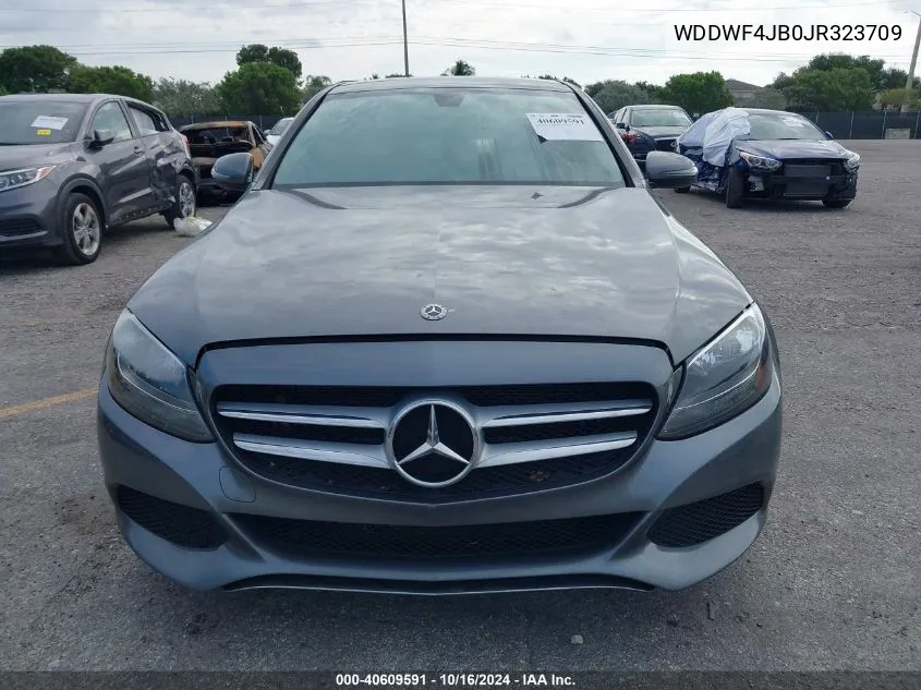 2018 Mercedes-Benz C 300 VIN: WDDWF4JB0JR323709 Lot: 40609591