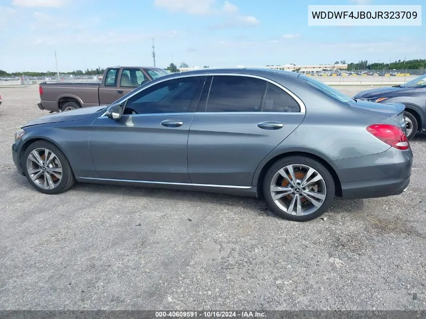 2018 Mercedes-Benz C 300 VIN: WDDWF4JB0JR323709 Lot: 40609591