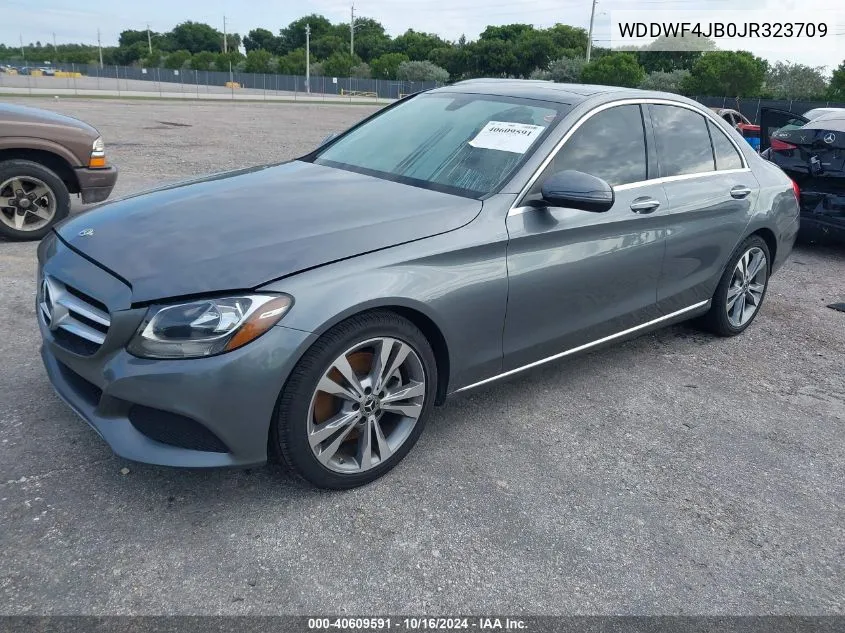 2018 Mercedes-Benz C 300 VIN: WDDWF4JB0JR323709 Lot: 40609591