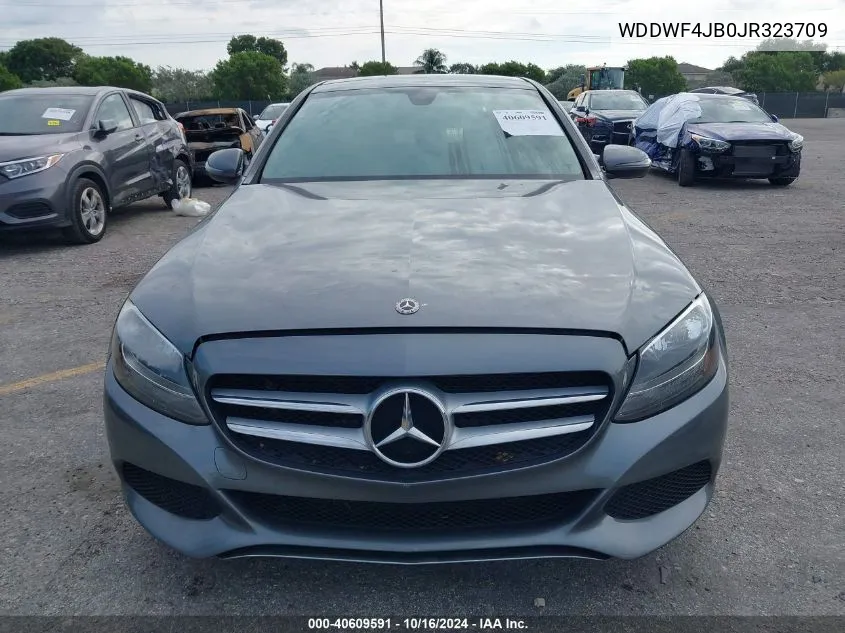 2018 Mercedes-Benz C 300 VIN: WDDWF4JB0JR323709 Lot: 40609591