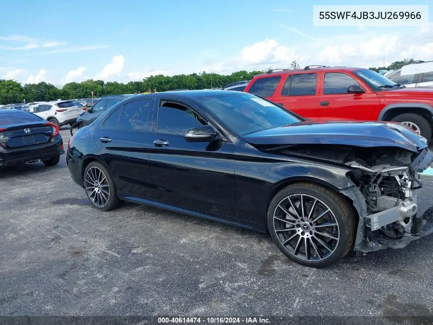 2018 Mercedes-Benz C 300 VIN: 55SWF4JB3JU269966 Lot: 40614474