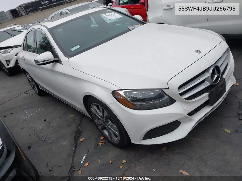 2018 Mercedes-Benz C 300 VIN: 55SWF4JB9JU266795 Lot: 40622215