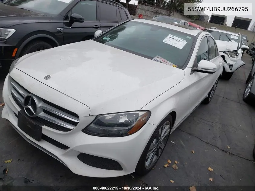 2018 Mercedes-Benz C 300 VIN: 55SWF4JB9JU266795 Lot: 40622215