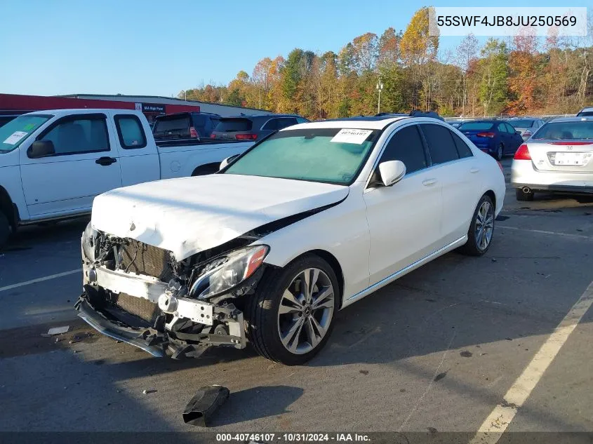 2018 Mercedes-Benz C 300 VIN: 55SWF4JB8JU250569 Lot: 40746107