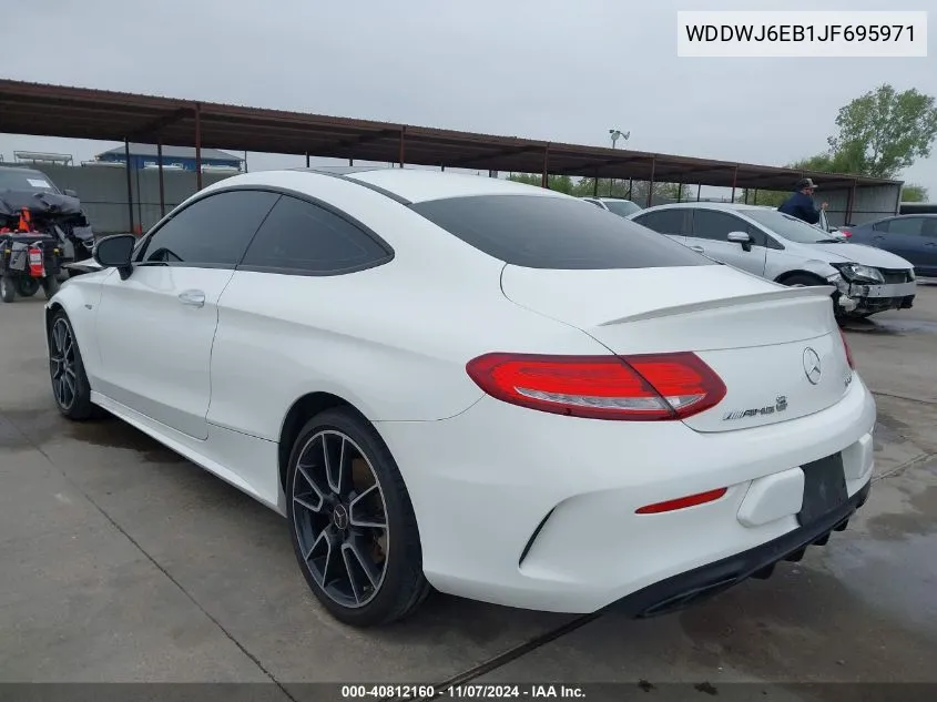 2018 Mercedes-Benz Amg C 43 4Matic VIN: WDDWJ6EB1JF695971 Lot: 40812160