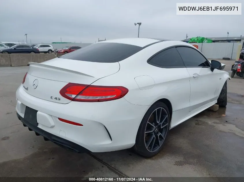 2018 Mercedes-Benz Amg C 43 4Matic VIN: WDDWJ6EB1JF695971 Lot: 40812160