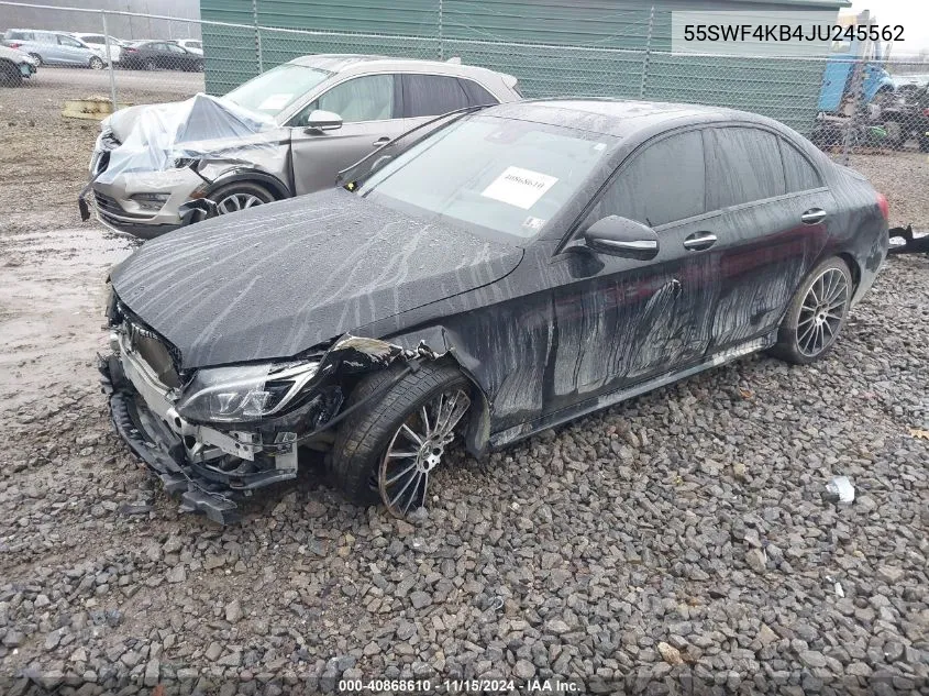 55SWF4KB4JU245562 2018 Mercedes-Benz C 300 4Matic