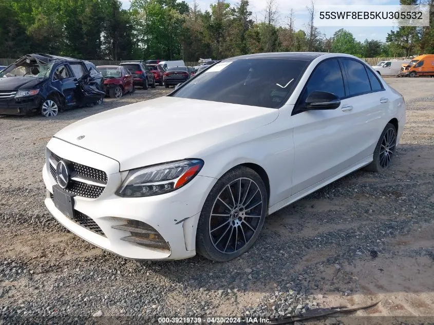 2019 Mercedes-Benz C 300 4Matic VIN: 55SWF8EB5KU305532 Lot: 39219739