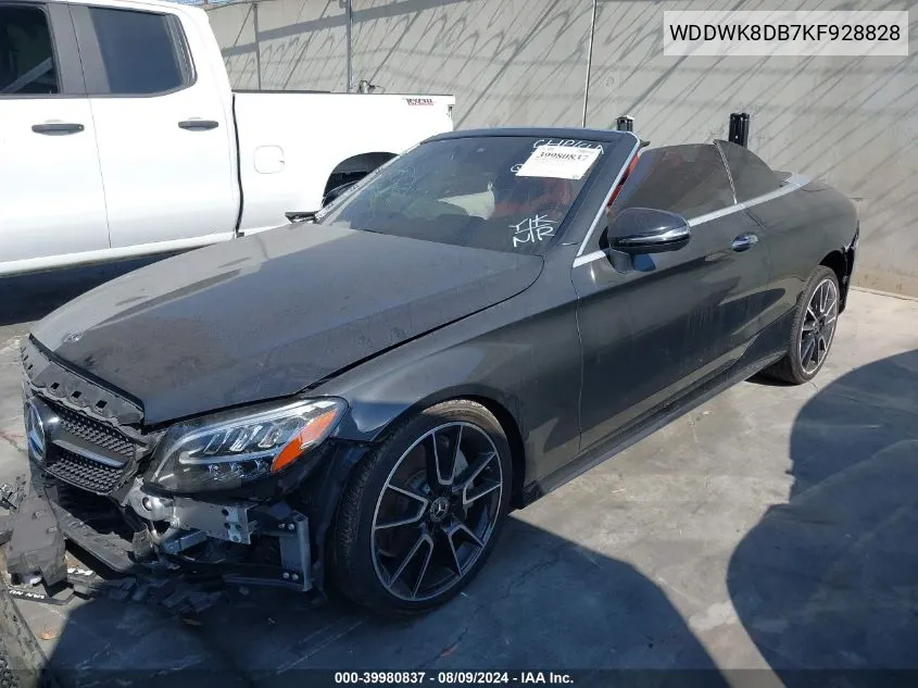 2019 Mercedes-Benz C-Class C 300 VIN: WDDWK8DB7KF928828 Lot: 39980837