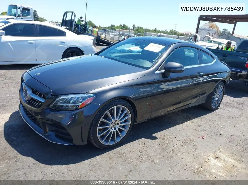 2019 Mercedes-Benz C 300 VIN: WDDWJ8DBXKF785439 Lot: 39989516