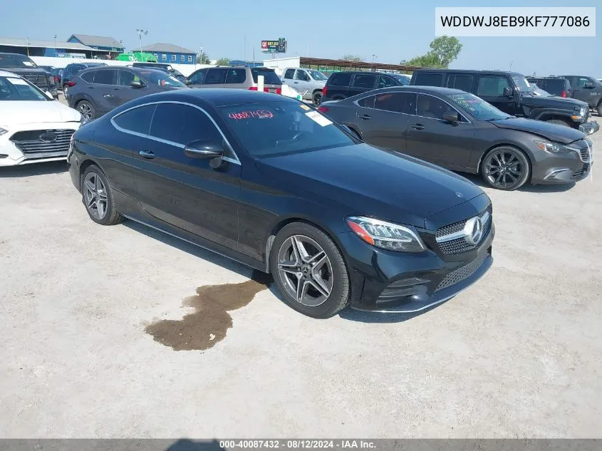 2019 Mercedes-Benz C 300 4Matic VIN: WDDWJ8EB9KF777086 Lot: 40087432