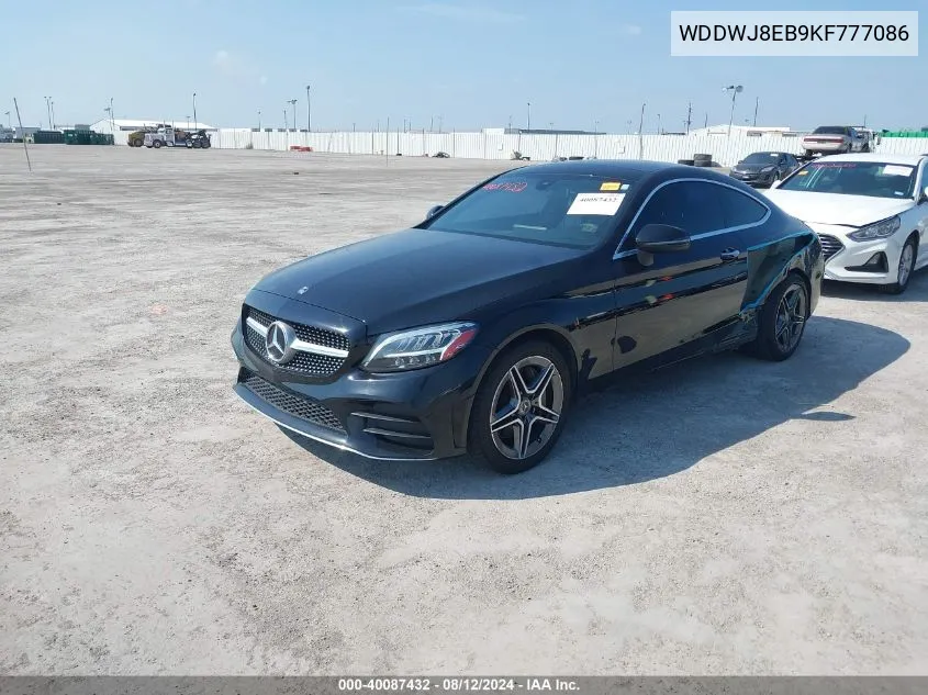 2019 Mercedes-Benz C 300 4Matic VIN: WDDWJ8EB9KF777086 Lot: 40087432