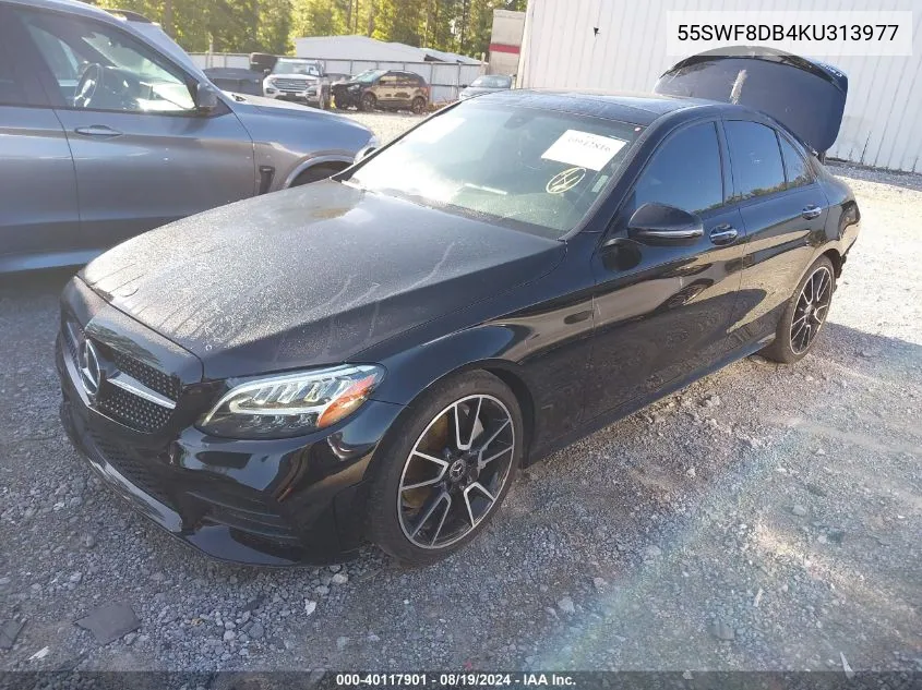 2019 Mercedes-Benz C 300 VIN: 55SWF8DB4KU313977 Lot: 40117901