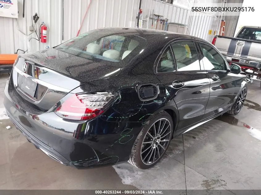 2019 Mercedes-Benz C 300 VIN: 55SWF8DBXKU295176 Lot: 40253244