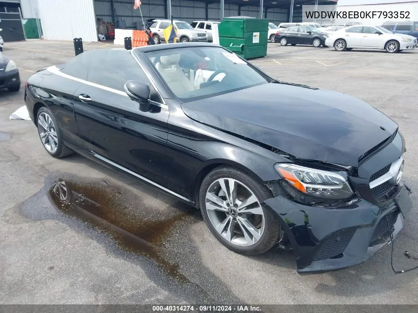 2019 Mercedes-Benz C 300 4Matic VIN: WDDWK8EB0KF793352 Lot: 40314274