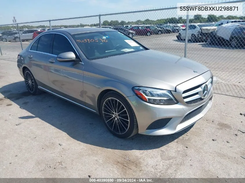 2019 Mercedes-Benz C 300 VIN: 55SWF8DBXKU298871 Lot: 40390590