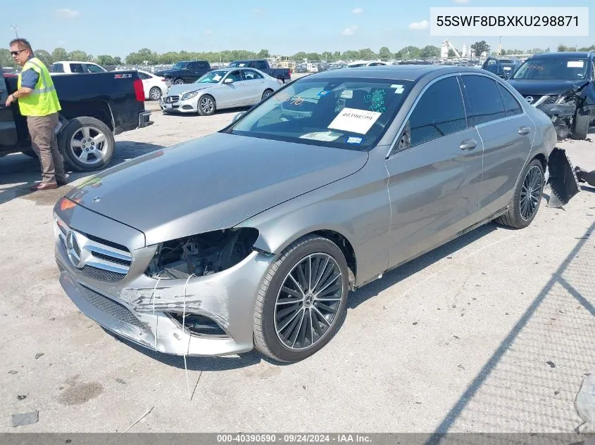 2019 Mercedes-Benz C 300 VIN: 55SWF8DBXKU298871 Lot: 40390590