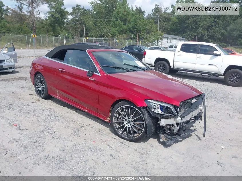 2019 Mercedes-Benz C 300 VIN: WDDWK8DB2KF900712 Lot: 40417473