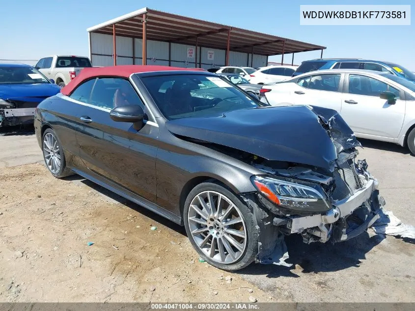 2019 Mercedes-Benz C 300 VIN: WDDWK8DB1KF773581 Lot: 40471004