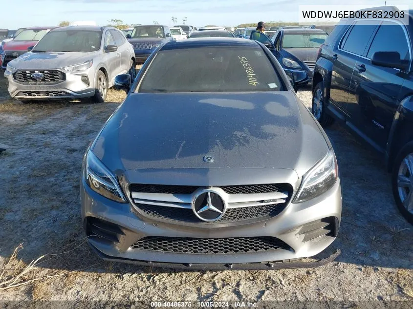 2019 Mercedes-Benz C 43 Amg VIN: WDDWJ6EB0KF832903 Lot: 40486375