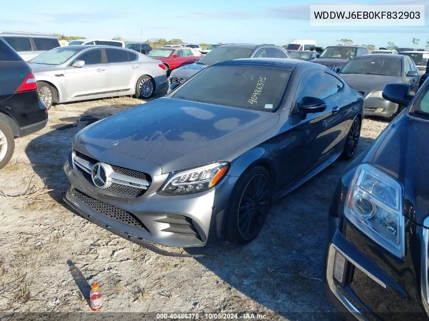 2019 Mercedes-Benz C 43 Amg VIN: WDDWJ6EB0KF832903 Lot: 40486375