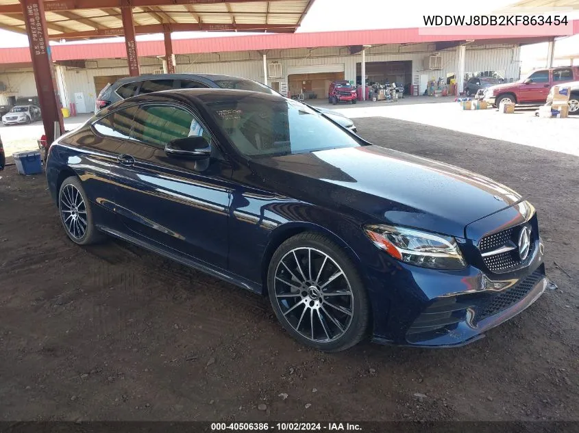 2019 Mercedes-Benz C 300 VIN: WDDWJ8DB2KF863454 Lot: 40506386