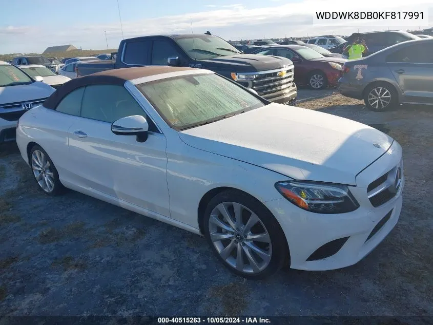 2019 Mercedes-Benz C 300 VIN: WDDWK8DB0KF817991 Lot: 40515263