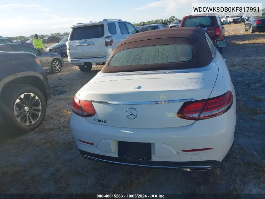 2019 Mercedes-Benz C 300 VIN: WDDWK8DB0KF817991 Lot: 40515263