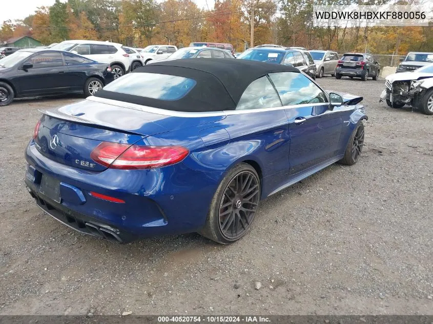 2019 Mercedes-Benz Amg C 63 S VIN: WDDWK8HBXKF880056 Lot: 40520754