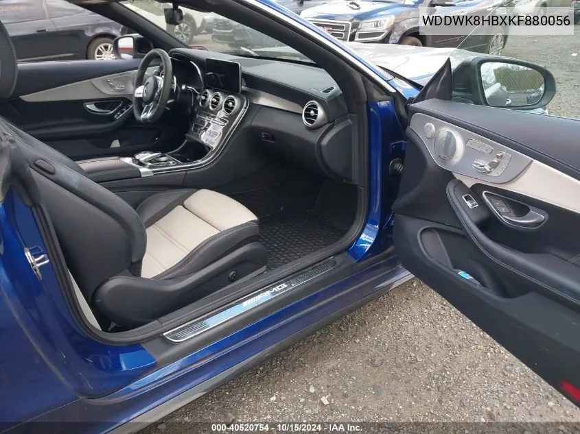 2019 Mercedes-Benz Amg C 63 S VIN: WDDWK8HBXKF880056 Lot: 40520754