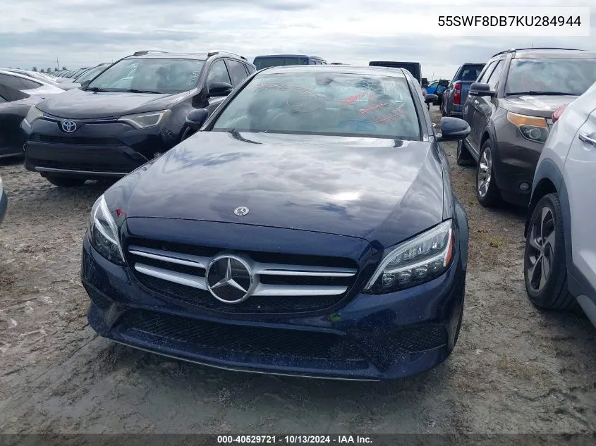 2019 Mercedes-Benz C 300 VIN: 55SWF8DB7KU284944 Lot: 40529721