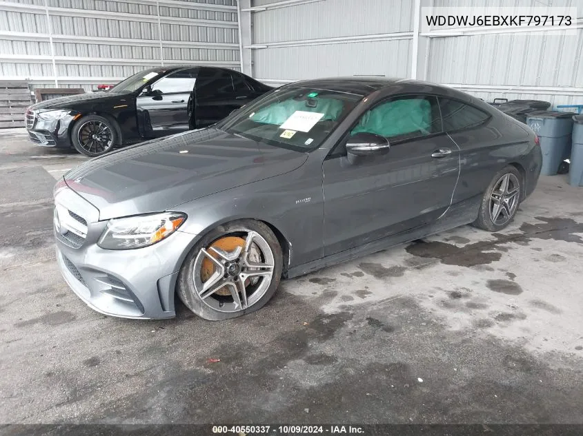 2019 Mercedes-Benz C 43 Amg VIN: WDDWJ6EBXKF797173 Lot: 40550337