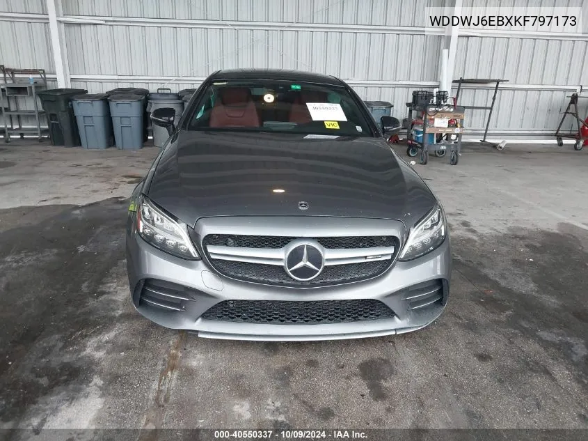 2019 Mercedes-Benz C 43 Amg VIN: WDDWJ6EBXKF797173 Lot: 40550337