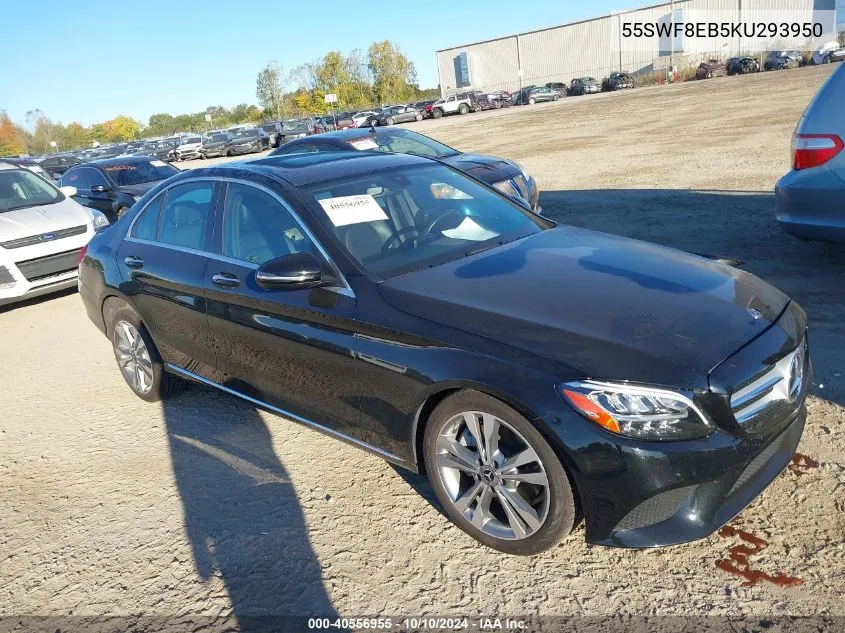 2019 Mercedes-Benz C 300 4Matic VIN: 55SWF8EB5KU293950 Lot: 40556955