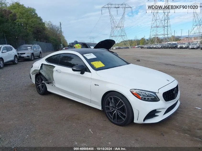 2019 Mercedes-Benz Amg C 43 4Matic VIN: WDDWJ6EB3KF901020 Lot: 40585455