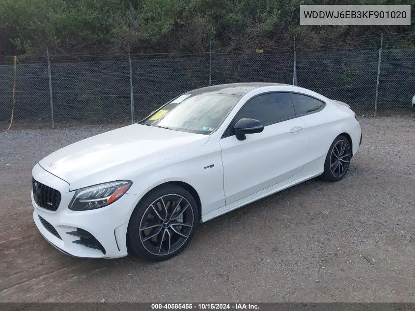 2019 Mercedes-Benz Amg C 43 4Matic VIN: WDDWJ6EB3KF901020 Lot: 40585455