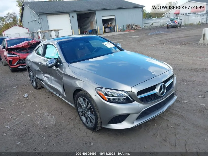 2019 Mercedes-Benz C 300 4Matic VIN: WDDWJ8EB5KF774699 Lot: 40605493