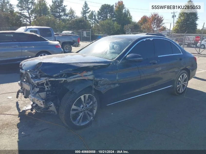 2019 Mercedes-Benz C 300 4Matic VIN: 55SWF8EB1KU285053 Lot: 40660858