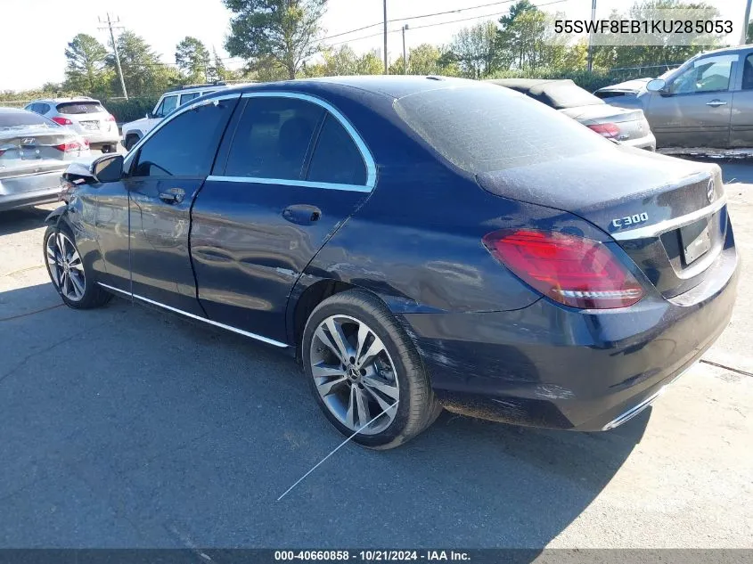 2019 Mercedes-Benz C 300 4Matic VIN: 55SWF8EB1KU285053 Lot: 40660858