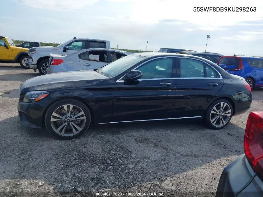 2019 Mercedes-Benz C 300 VIN: 55SWF8DB9KU298263 Lot: 40717623