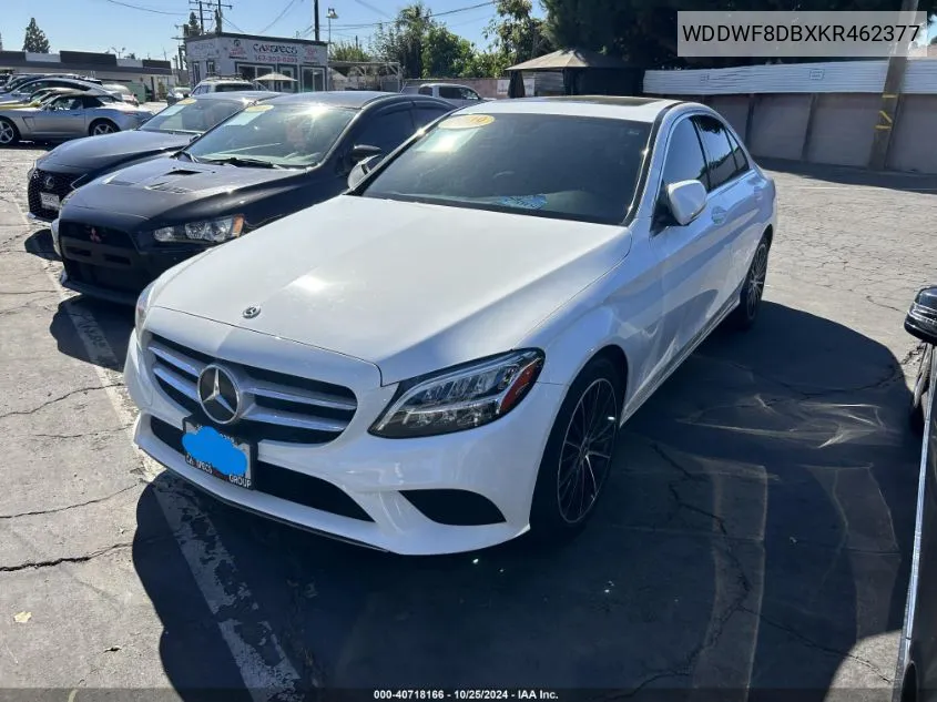 2019 Mercedes-Benz C 300 VIN: WDDWF8DBXKR462377 Lot: 40718166