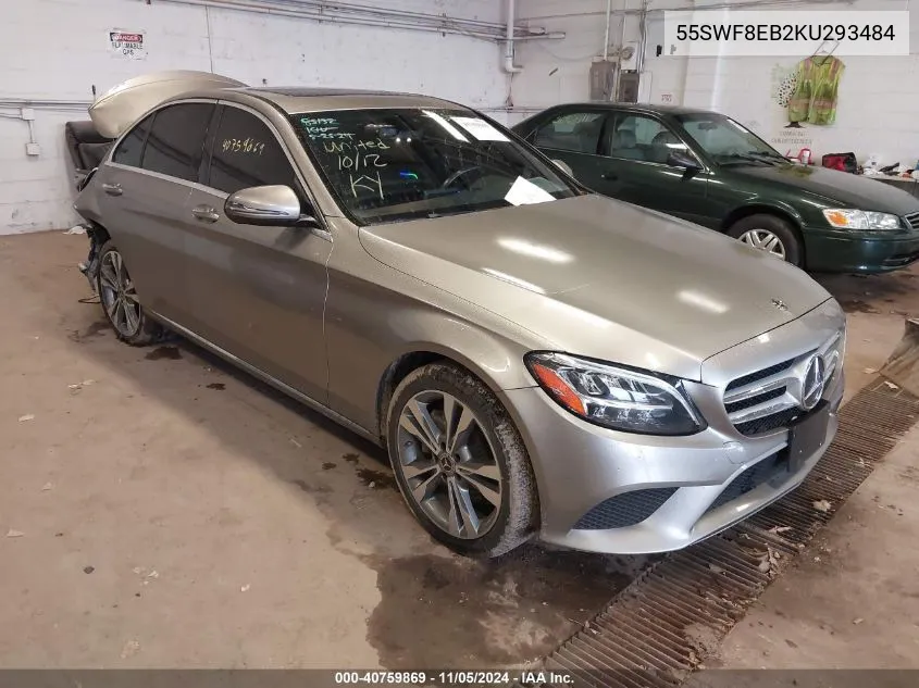 2019 Mercedes-Benz C 300 4Matic VIN: 55SWF8EB2KU293484 Lot: 40759869