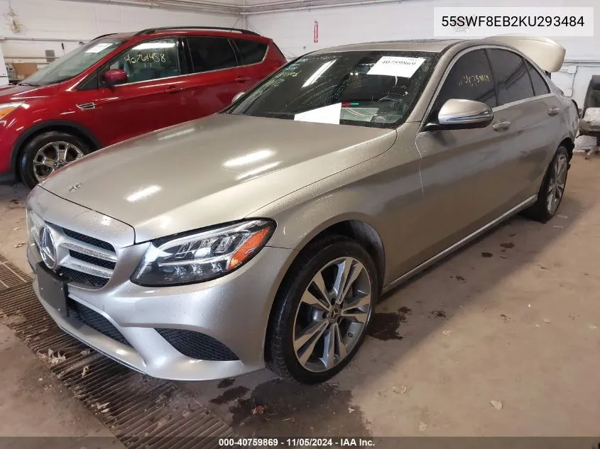 2019 Mercedes-Benz C 300 4Matic VIN: 55SWF8EB2KU293484 Lot: 40759869